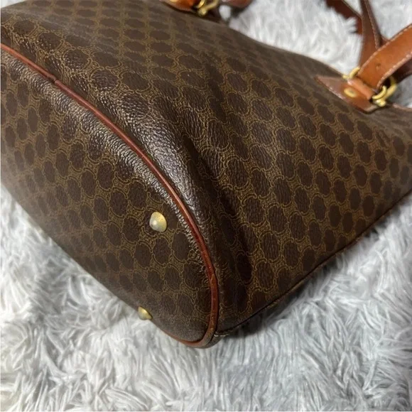 Celine Dark Brown Patterned Tote - Picture 10 of 10